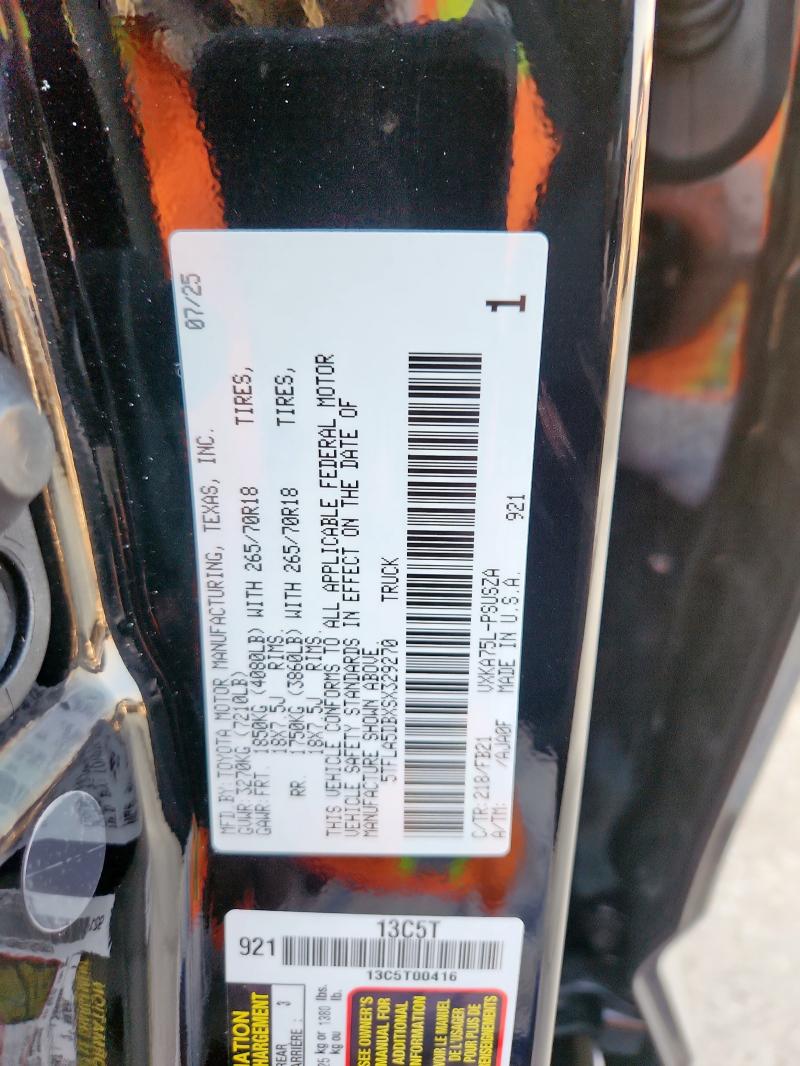 2025 TOYOTA TUNDRA CRE 5TFLA5DBXSX329270