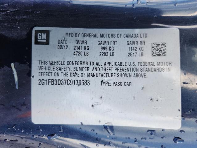 2012 CHEVROLET CAMARO LT - 2G1FB3D37C9179683