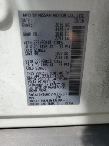 2017 NISSAN ROGUE S 5N1AT2MT6HC741657