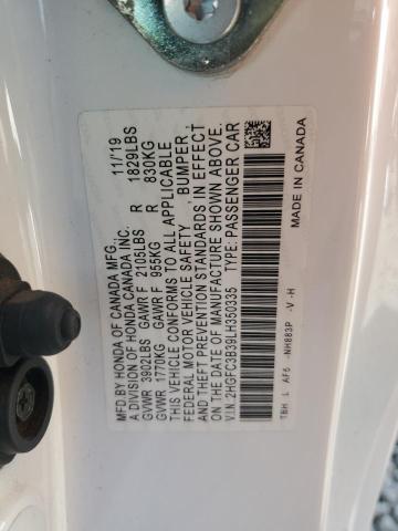 2020 HONDA CIVIC EX #3292360280