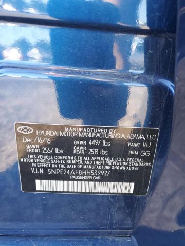 2017 HYUNDAI SONATA SE 5NPE24AF8HH539927
