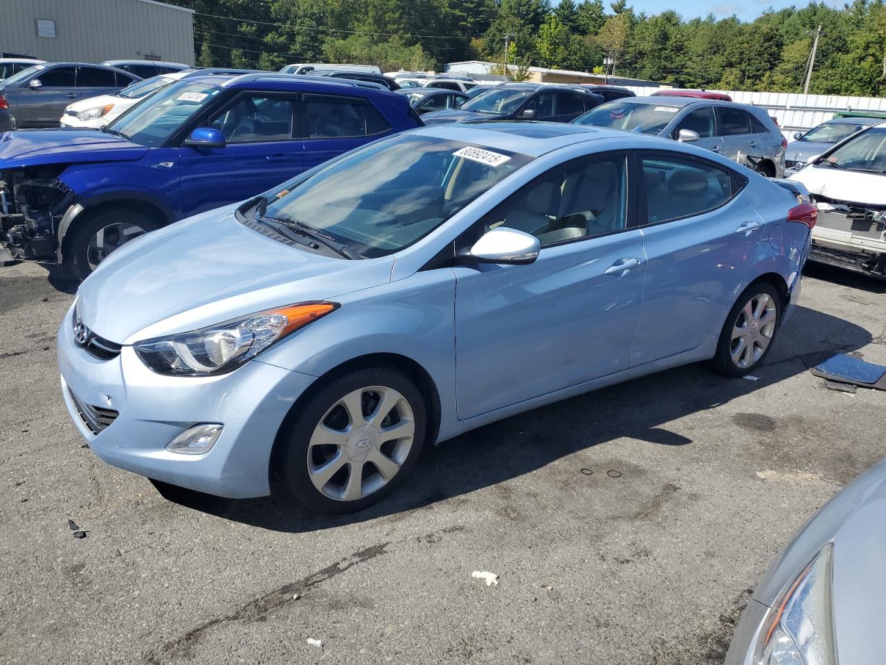 Lot #3287716012 2012 HYUNDAI ELANTRA GL