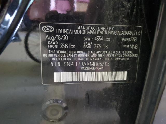 2021 HYUNDAI SONATA SEL 5NPEL4JAXMH067113