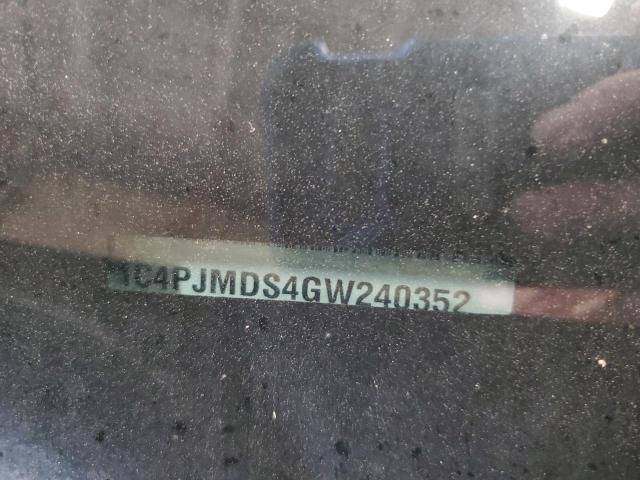 2016 JEEP CHEROKEE LIMITED 1C4PJMDS4GW240352