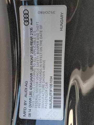 2015 AUDI A3 PREMIUM WAU5CLFF3F1051034