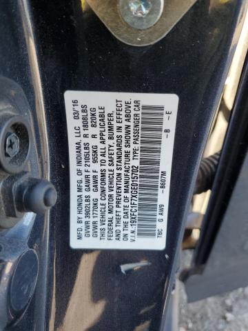 2016 HONDA CIVIC EXL 19XFC1F7XGE015702