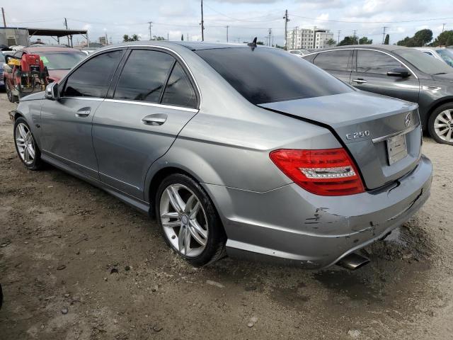 MERZ C 250 2014 gray sedan 4d gas WDDGF4HB1ER302853 photo #3