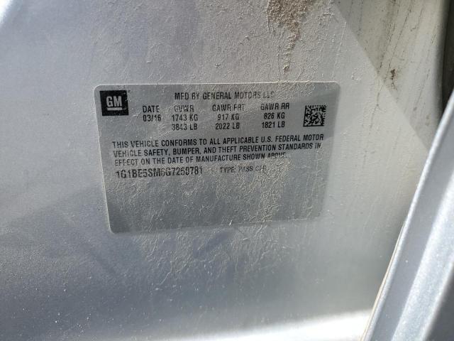 2016 CHEVROLET CRUZE LT #3286922232