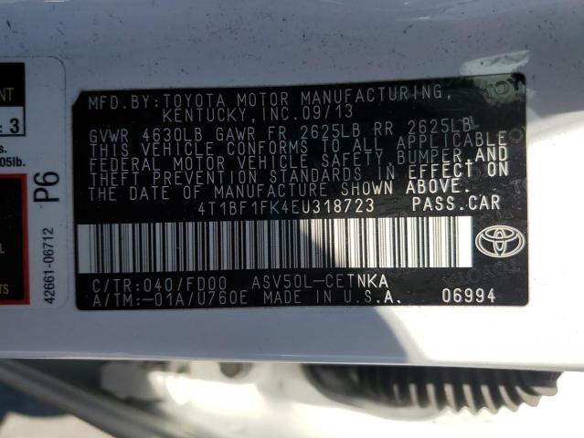 2014 TOYOTA CAMRY L #3305404306