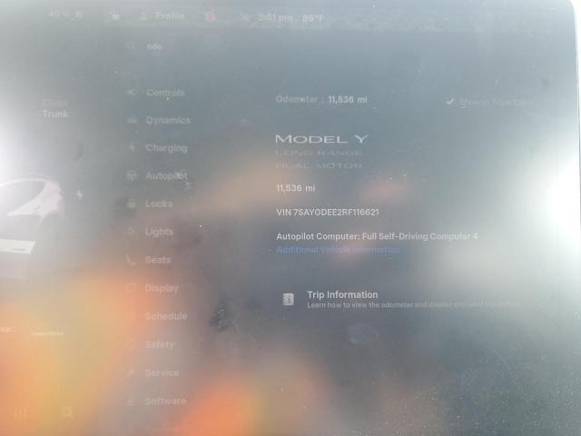 2024 TESLA MODEL Y 7SAYGDEE2RF116621