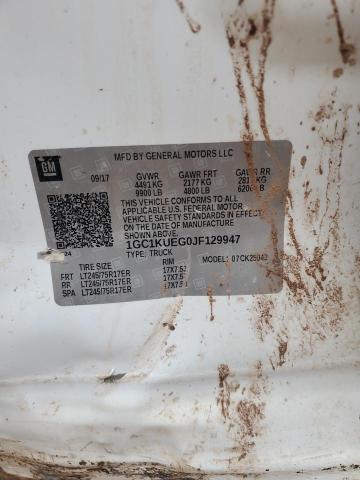 2018 CHEVROLET SILVERADO - 1GC1KUEG0JF129947