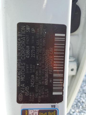 2016 KIA OPTIMA HYB KNAGM4AD6G5095203