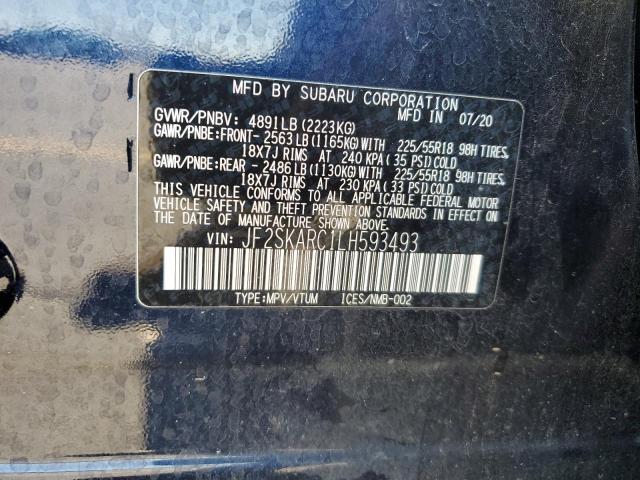 2020 SUBARU FORESTER S JF2SKARC1LH593493