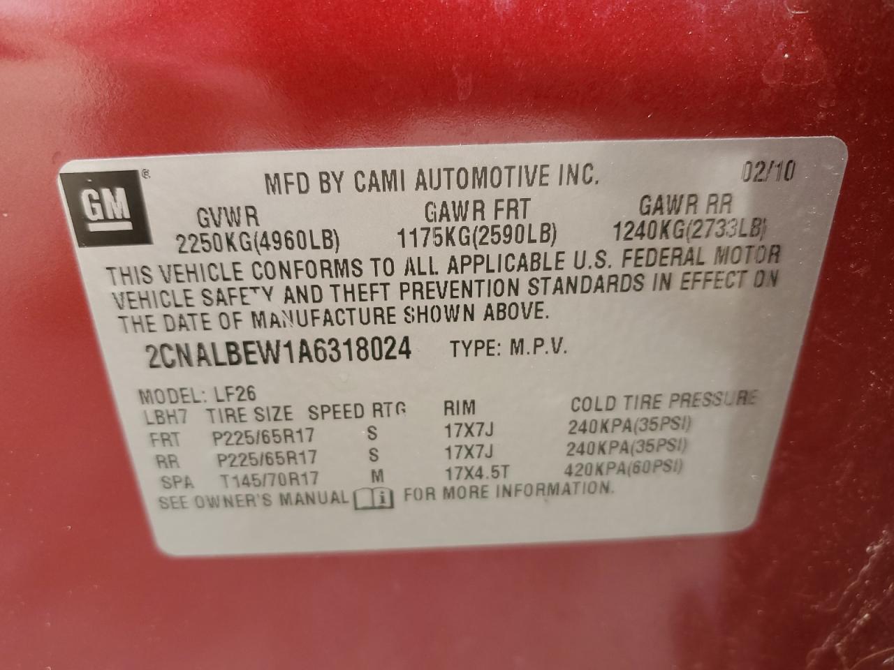 CHEVROLET EQUINOX LS