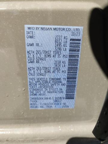2024 NISSAN FRONTIER S 1N6ED1EK5RN613089