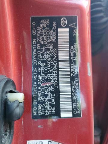 2010 TOYOTA PRIUS - JTDKN3DU9A0179939