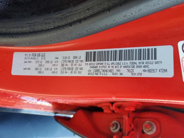 2019 RAM 1500 REBEL - 1C6RRELT0KN614821