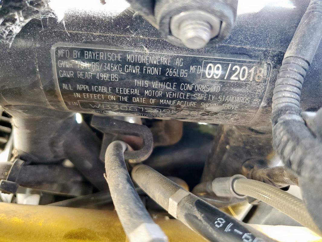 2019 BMW G310 GS WB30G1209KR825911