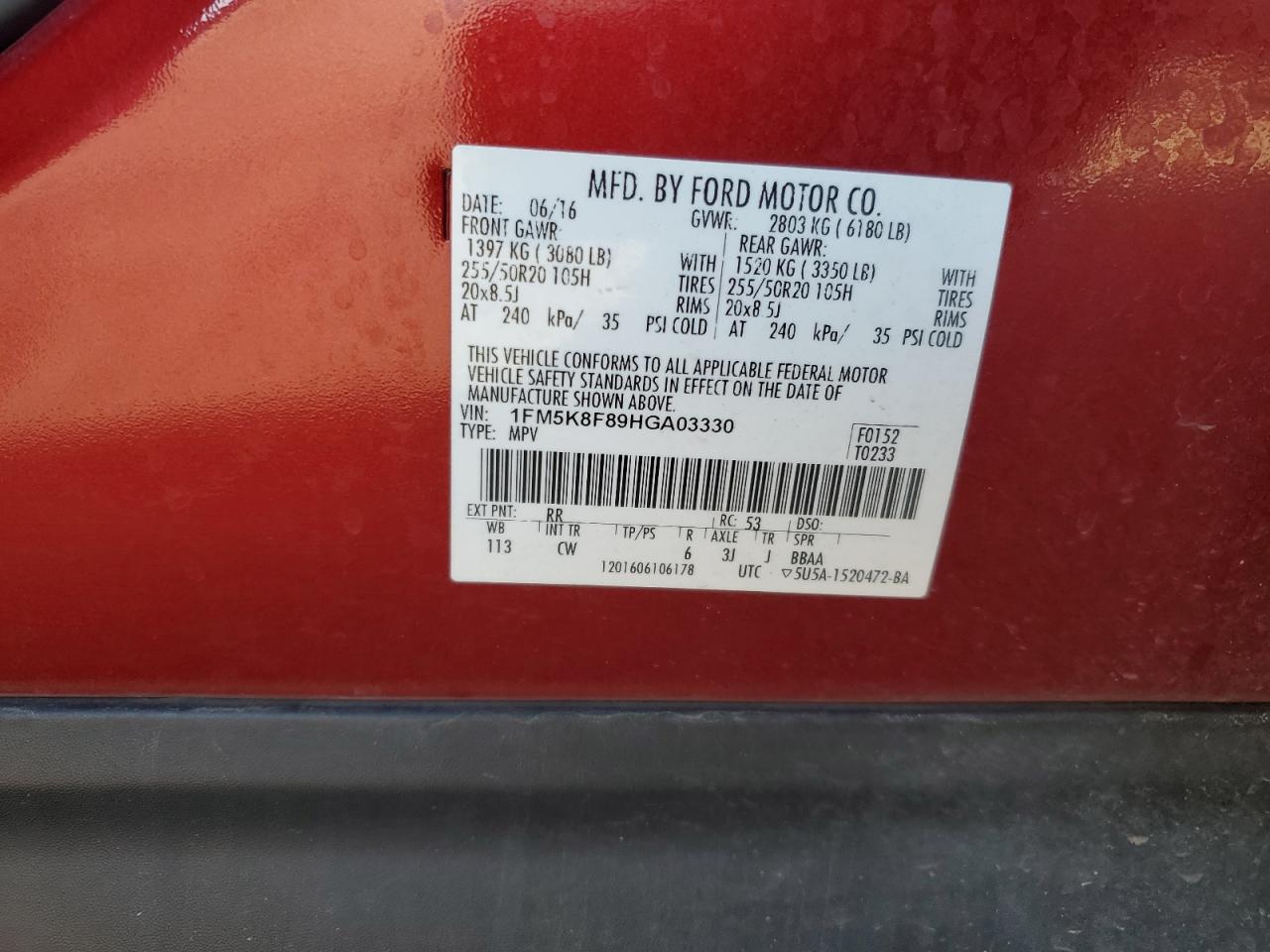 FORD EXPLORER LIMITED