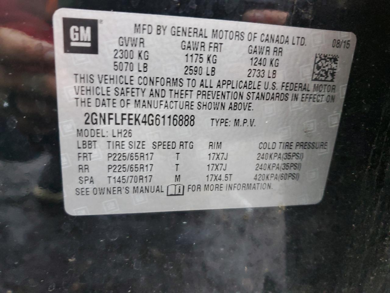 CHEVROLET EQUINOX LT