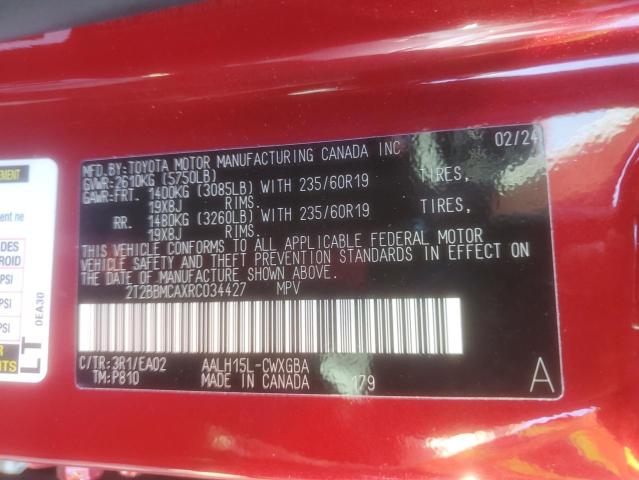 2024 LEXUS RX 350H BASE 2T2BBMCAXRC034427