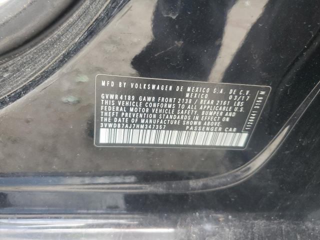 2017 VOLKSWAGEN JETTA SE 3VWDB7AJ7HM347357