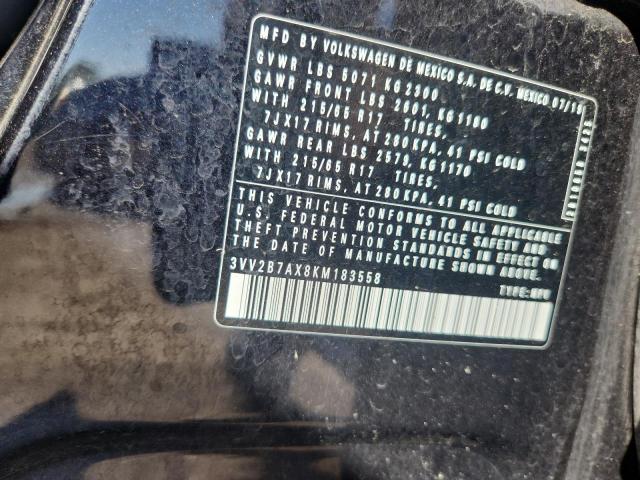 2019 VOLKSWAGEN TIGUAN SE 3VV2B7AX8KM183558