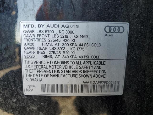 2015 AUDI Q7 PREMIUM WA1LGAFE7FD024518