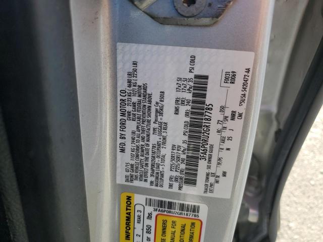 2016 FORD FUSION TIT 3FA6P0RU2GR187785