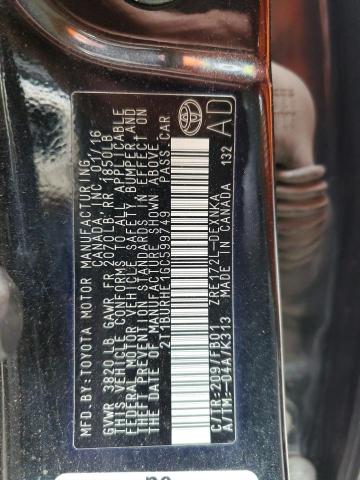 2016 TOYOTA COROLLA L - 2T1BURHE1GC599749