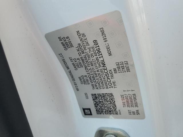 2020 CHEVROLET COLORADO LT 1GCHSCEN6L1196169