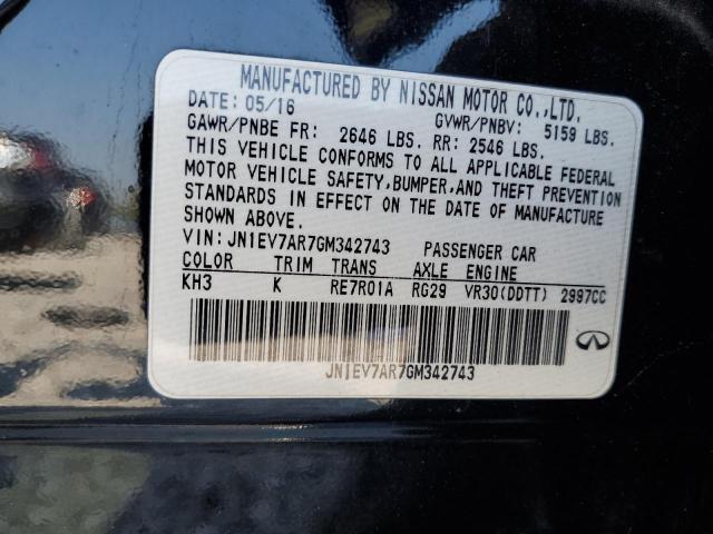 2016 INFINITI Q50 PREMIUM JN1EV7AR7GM342743