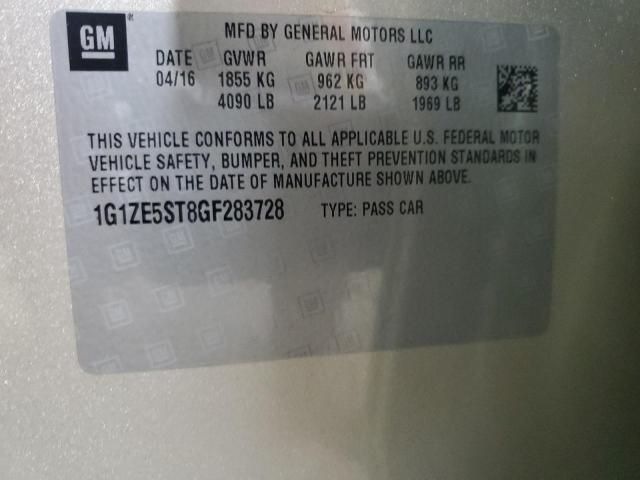 2016 CHEVROLET MALIBU LT - 1G1ZE5ST8GF283728