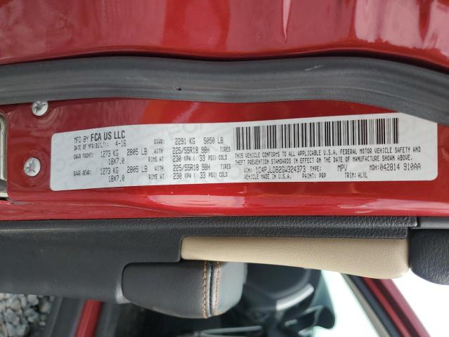 2016 JEEP CHEROKEE L 1C4PJLDB2GW324373