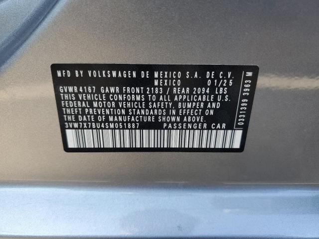 2025 VOLKSWAGEN JETTA SE 3VW7X7BU4SM051887