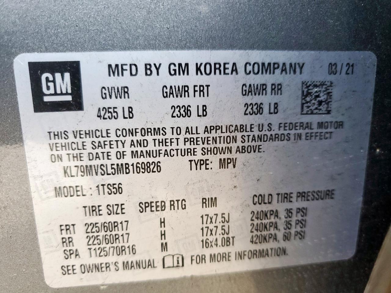 CHEVROLET TRAILBLAZER ACTIV