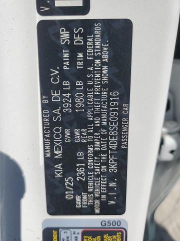 2025 KIA K4 LX - 3KPFT4DE8SE091916