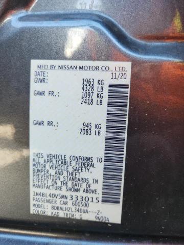 2021 NISSAN ALTIMA SV #3290638777