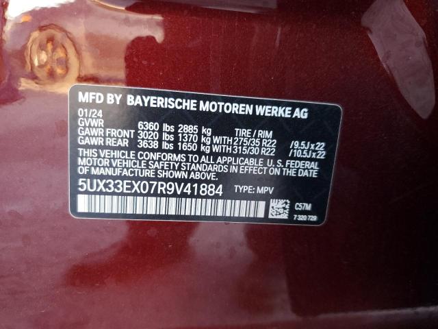 2024 BMW X6 XDRIVE4 5UX33EX07R9V41884