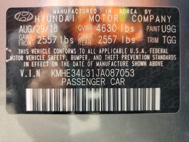 2018 HYUNDAI SONATA HYB - KMHE34L31JA087053