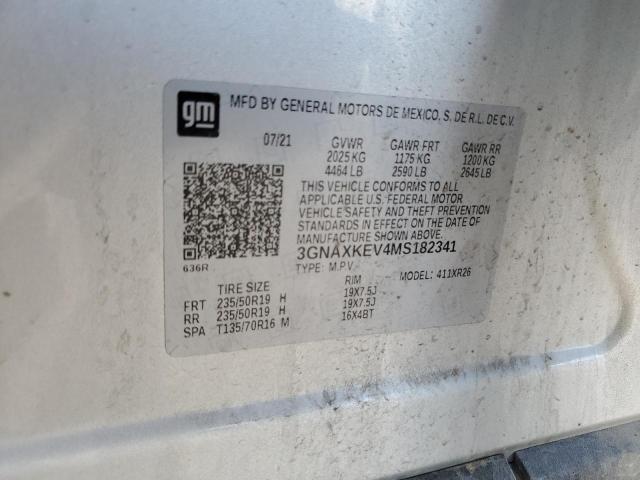 2021 CHEVROLET EQUINOX LT - 3GNAXKEV4MS182341