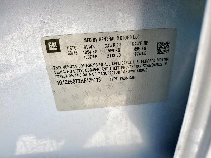 2017 CHEVROLET MALIBU LT #3291549949