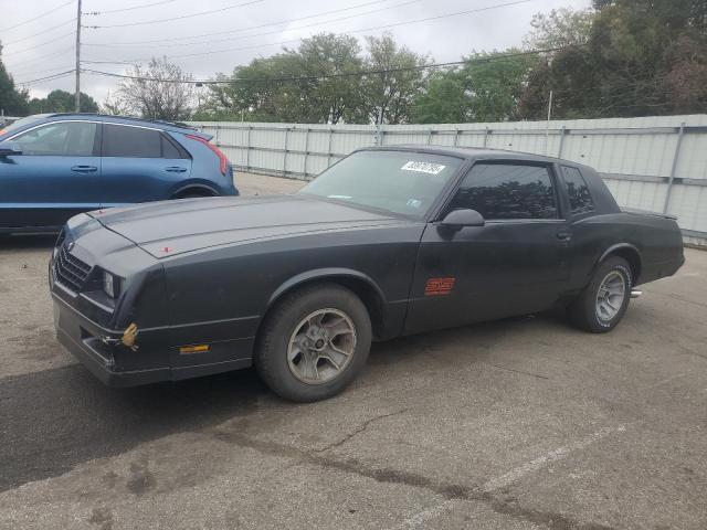 CHEVROLET MONTE CARL 1987 black coupe gas 1G1GZ11G6HR122321 photo #1