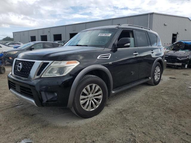 NISSAN ARMADA SV 2017 black  gas JN8AY2ND7H9004241 photo #1