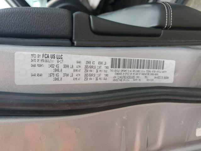 2017 JEEP GRAND CHER - 1C4RJFBG1HC931635