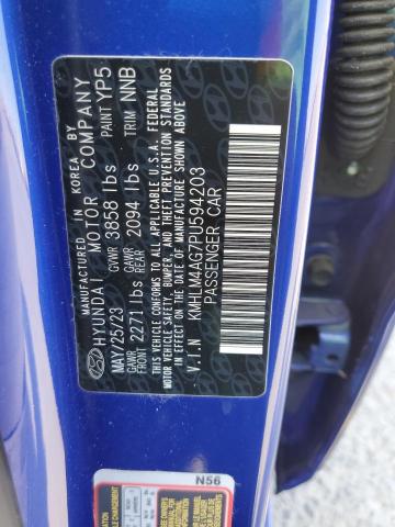 2023 HYUNDAI ELANTRA SEL KMHLM4AG7PU594203