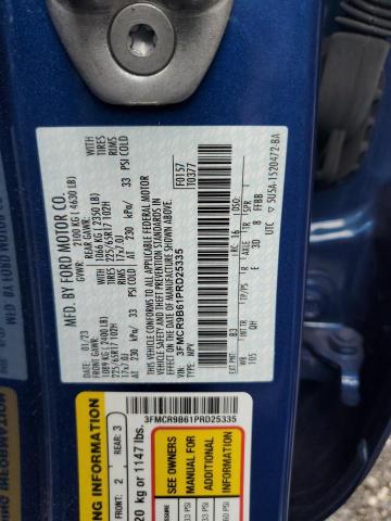 2023 FORD BRONCO SPO - 3FMCR9B61PRD25335