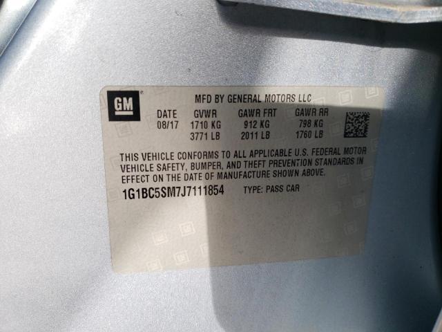 2018 CHEVROLET CRUZE LS 1G1BC5SM7J7111854