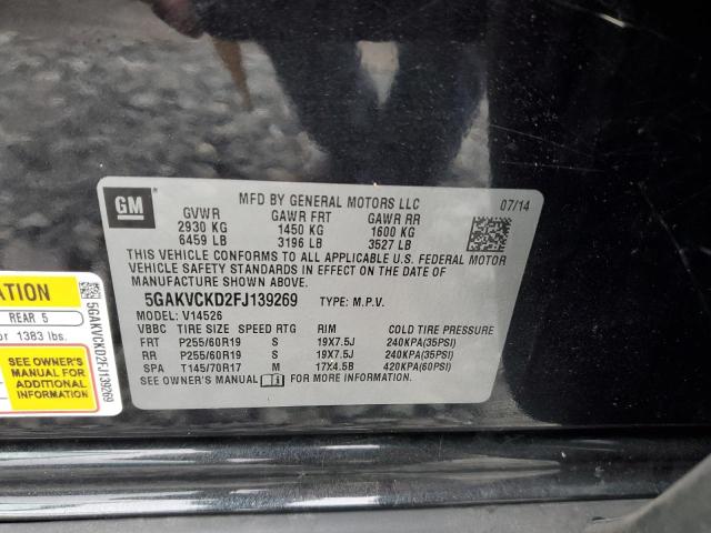 2015 BUICK ENCLAVE 5GAKVCKD2FJ139269