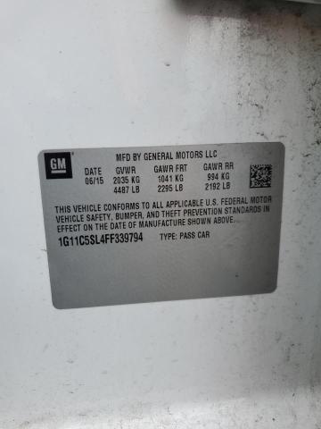 2015 CHEVROLET MALIBU 1LT #3290319937